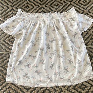 ROXY Off Shoulder Top 💗 Size L Nwts